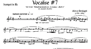 Bordogni - Vocalise #7(小号)Marco Bordogni