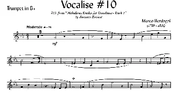 Bordogni - Vocalise #10(小号)Marco Bordogni