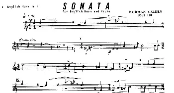 Sonata(英国管与钢琴奏鸣曲英国管分谱)卡茨顿