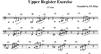 Upper Register Exercise- CC Tuba(大号练习教材选曲）