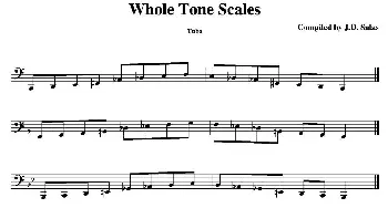 Whole-Tone Scales - Tuba(大号练习教材选曲）