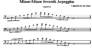 Minor-Minor 7th Arpeggios - Euphonium(上低音号练习教材选曲）