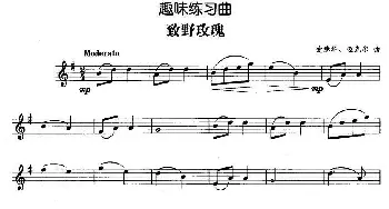 趣味练习曲 致野玫瑰