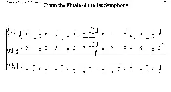 From the Finale of the 1st Symphony