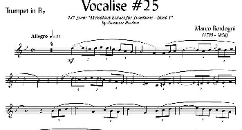 Bordogni - Vocalise #25(小号)Marco Bordogni