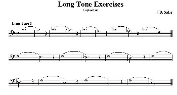 Long Tone Exercises-Euphonium(大号练习教材选曲）