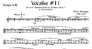 Bordogni - Vocalise #11(小号)Marco Bordogni