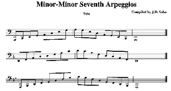 Minor-Minor 7th Arpeggios - Tuba(大号练习教材选曲）