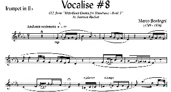 Bordogni - Vocalise #8(小号)Marco Bordogni