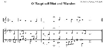 O Haupt voll Blut und Wunden(小号+钢琴伴奏）