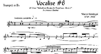 Bordogni - Vocalise #6(小号)Marco Bordogni