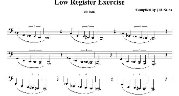 Low Register Exercises(大号练习教材选曲）