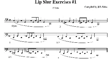 Lip Slur Exercise  - C Tuba(大号练习教材选曲）