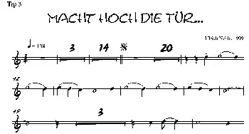 Macht Hoch Die Tru…(第三长号分谱）