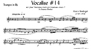 Bordogni - Vocalise #14(小号)Bordogni Vocalises