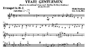 YEAH! GENTLEMEN(第一降B小号分谱）