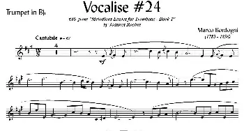 Bordogni - Vocalise #24(小号)Marco Bordogni