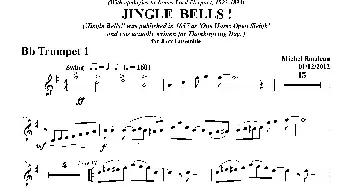 JINGLE BELLS！(第一降B小号分谱）