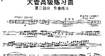 大管高级练习曲 第二部分 节奏练习(7)维克多尔·勃隆斯