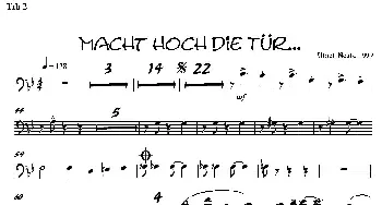 Macht Hoch Die Tru…(第二小号分谱）