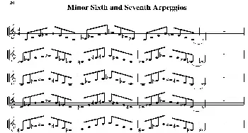 Minor Sixth and Seventh Arpeggios(小号）