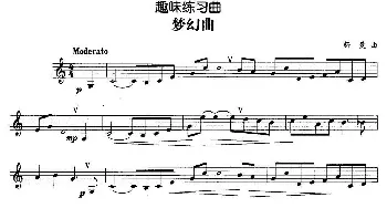 趣味练习曲 梦幻曲  舒曼