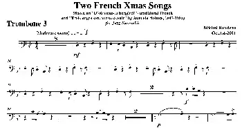 Two French Xmas Songs(第三长号分谱）