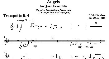 Angels for Jazz Ensemble(第四降B小号分谱）