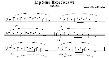 Lip Slur Exercises-Euphonium(大号练习教材选曲）