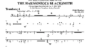 THE HARMONIOUS BLACKSMITH(第四长号分谱）