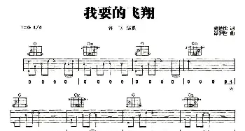 我要的飞翔(吉他谱) 许飞 冀楚忱 谭伊哲