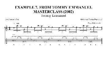 tommy emmanuel masterclass example-7(吉他谱)