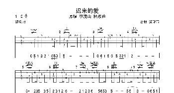 迟来的爱(吉他谱) 李茂山  深蓝雨吉他