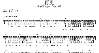 再见(吉他谱) 张震岳  小鱼吉他屋制谱