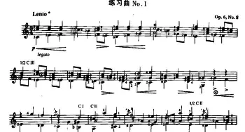 费尔南多·索尔 古典吉他练习曲 No.2(吉他谱) ​费尔南多·索尔 (Fernando Sor 1778-1839）