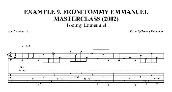 tommy emmanuel masterclass example-9(吉他谱)
