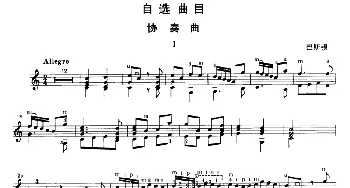 协奏曲(吉他谱) 巴斯顿