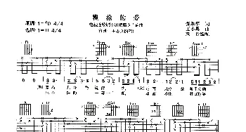 糊涂的爱(吉他谱) 王志文 江姗 张和平 王小勇