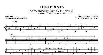 tommy emmanuel footprints(吉他谱) tommy emmanuel