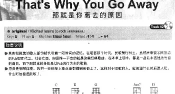 That's Why You Go Away(吉他谱)