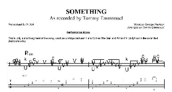 tommy emmanuel something(吉他谱)