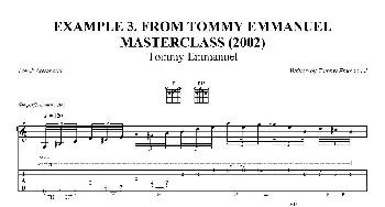 tommy emmanuel masterclass example-3(吉他谱)