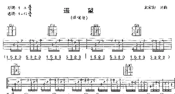 遥望(吉他谱) Beyond 黄家驹 黄家驹