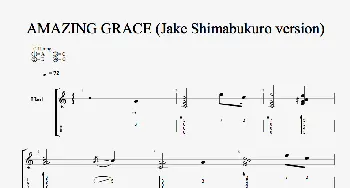 Amazing Grace(吉他谱)