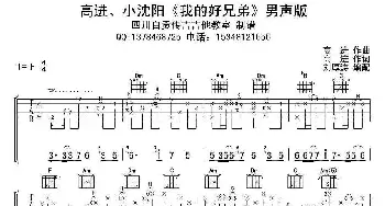 我的好兄弟(吉他谱) 高进 小沈阳 高进 高进