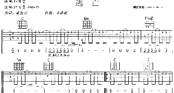 逃亡(吉他谱) 孙燕姿 林怡芬 李偲菘