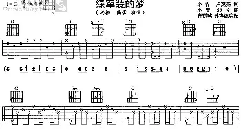 绿军装的梦(吉他谱) 杨柳 小曾 卢茂亮 小曾 颂今