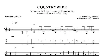tommy emmanuel countrywide(吉他谱) tommy emmanuel