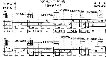 沧海一声笑(吉他谱) 黄霑曲 杜新春改编