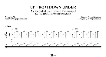 tommy emmanuel up from down under(吉他谱)